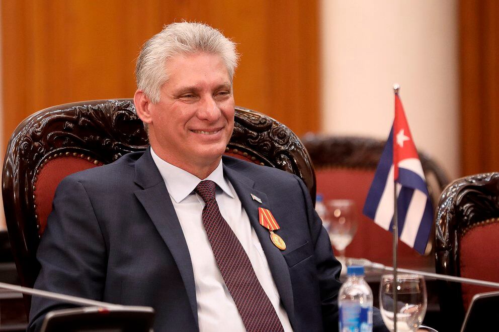 Der kubanische Präsident Miguel Diaz-Canel. | Bildquelle: https://www.infobae.com/america/agencias/2021/04/23/cuba-llevara-a-la-onu-en-junio-su-resolucion-anual-contra-el-embargo-de-eeuu/ © EFE/LUONG THAI LINH | Bilder sind in der Regel urheberrechtlich geschützt