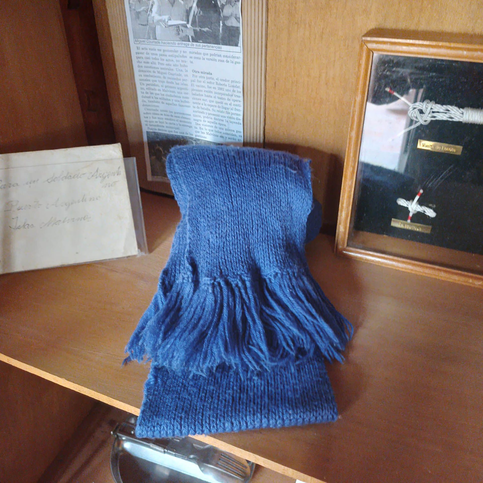 La bufanda en el Museo de Malvinas