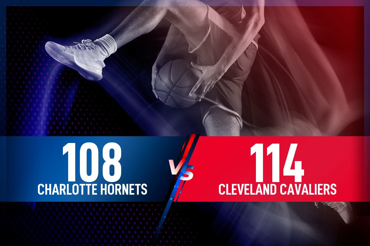 Charlotte Hornets - Cleveland Cavaliers: Resultado, resumen y estadísticas en directo del partido de la NBA