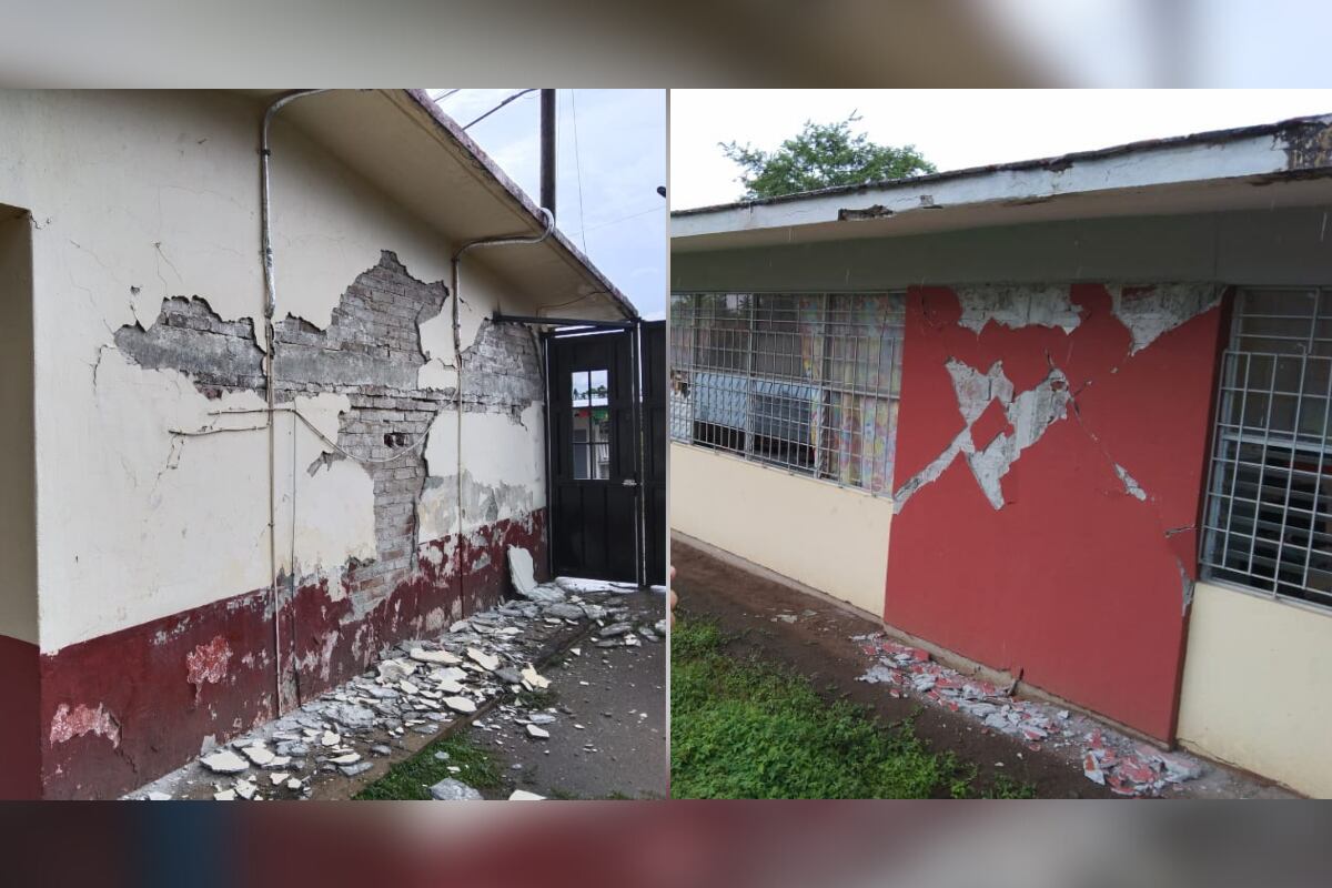 daños en escuelas de Michoacán tras sismo