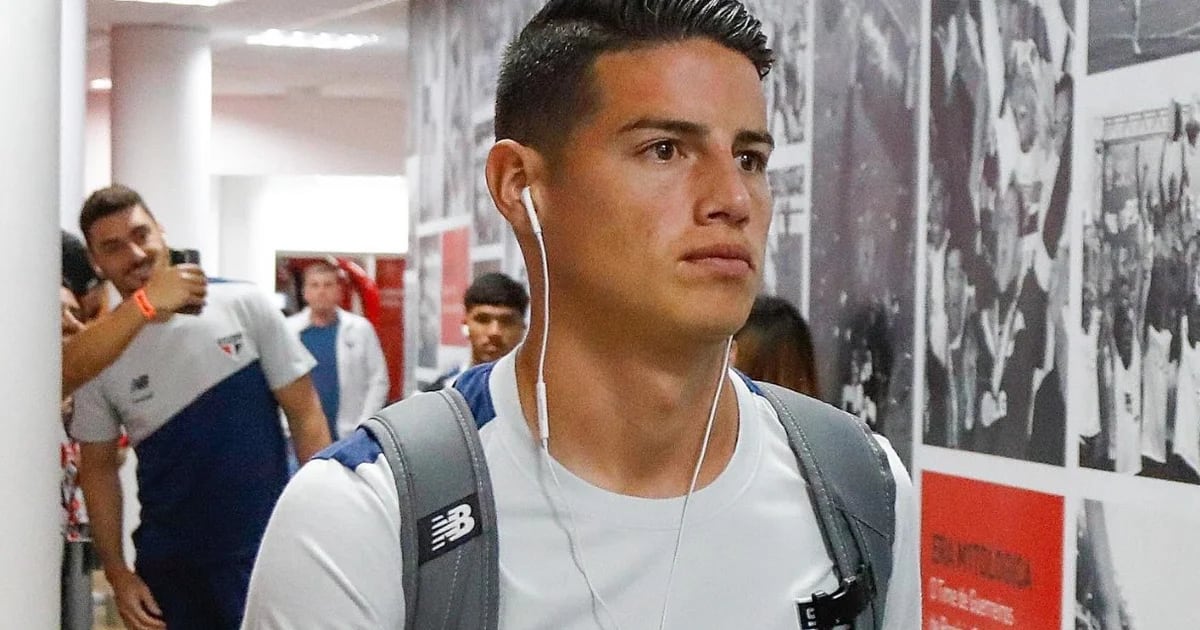 James Rodríguez’s situation in São Paulo is complicated: the Colombian was left out of the Copa Libertadores match