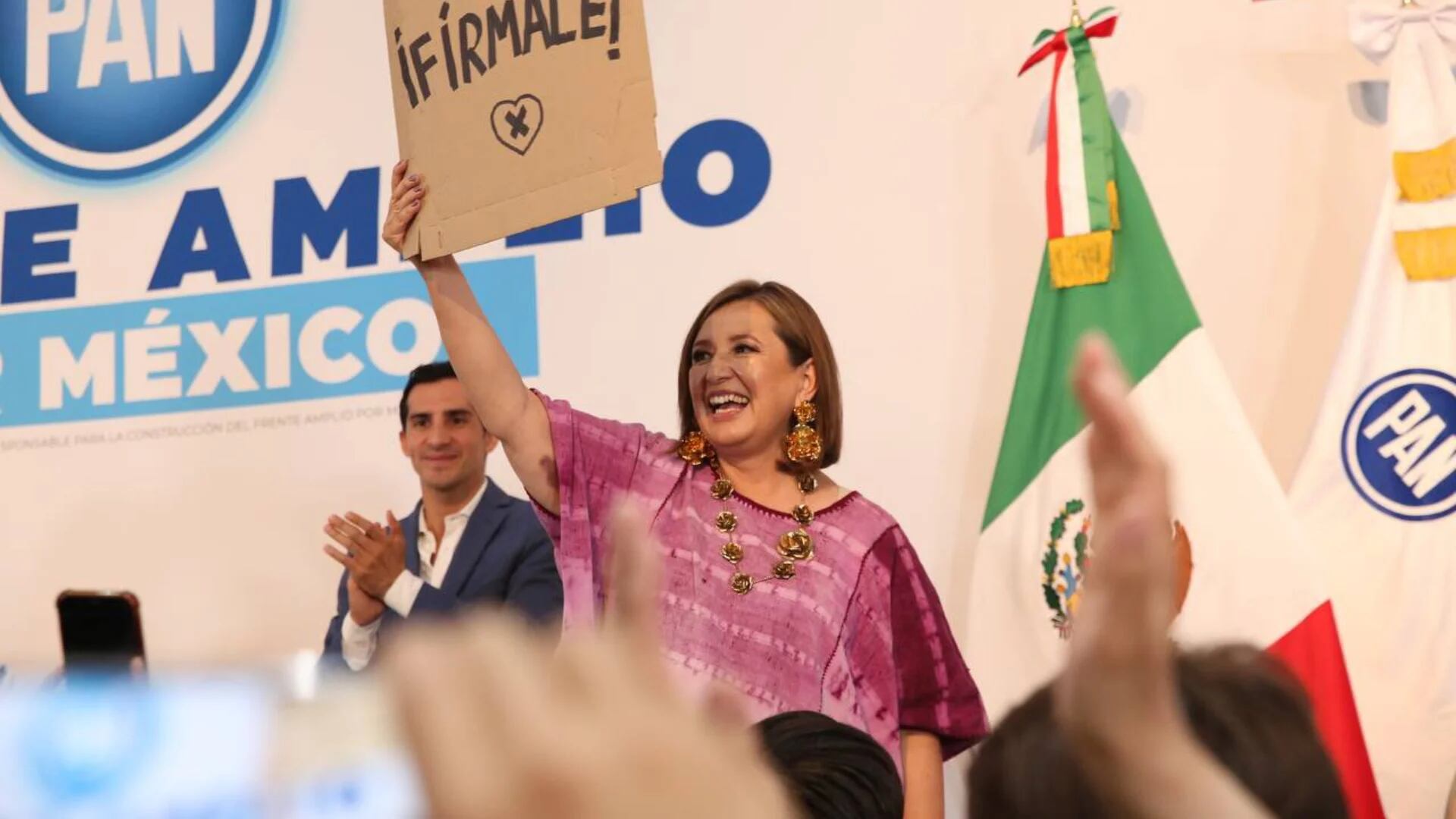 Xóchitl Gálvez fue la segunda aspirante en presentar su registro como aspirante a la candidatura del Frente Amplio. (@XochitlGalvez)