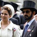 El emir de Dubai, Mohammed bin Rashid Al Maktoum y la Princesa Haya de Jordania, durante el tradicional Royal Ascot del Reino Unido, el 15 de junio de 2016 (Shutterstock)