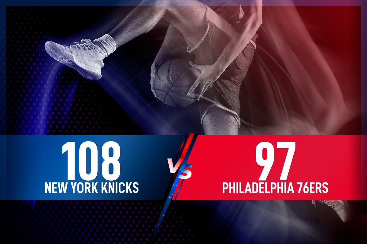 New York Knicks - Philadelphia 76ers: Resultado, resumen y estadísticas en directo del partido de la NBA