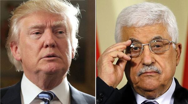 Donald Trump y Mahmud Abbas