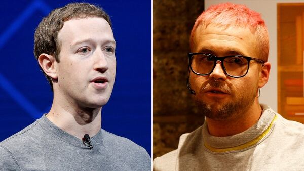 Mark Zuckerberg y Christopher Wylie, el “arrepentido” de Cambridge Analytica