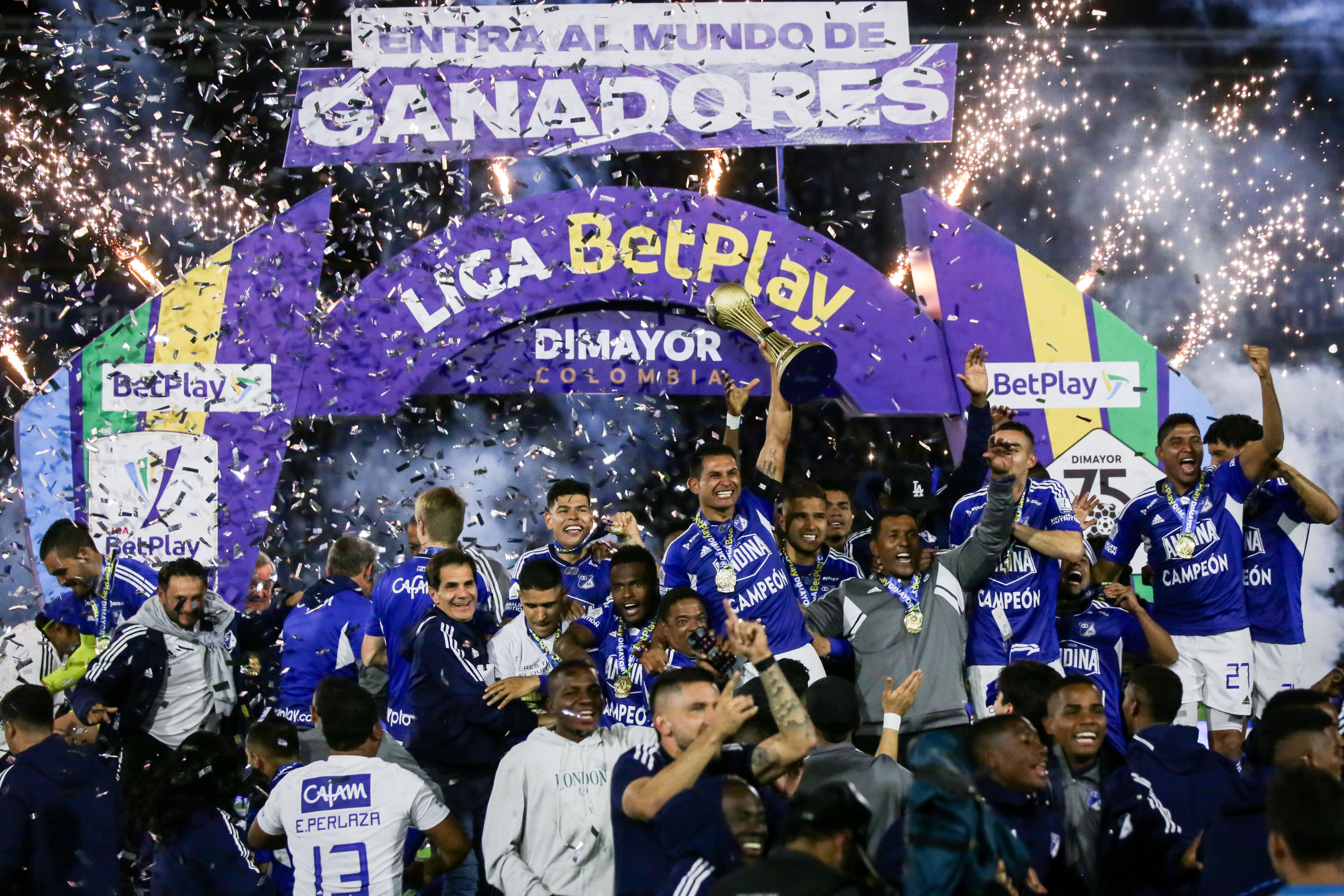 Bogotá. Junio 24 de 2023. Millonarios Campeón Liga BetPlay I-2023. (Colprensa - Mariano Vimos)