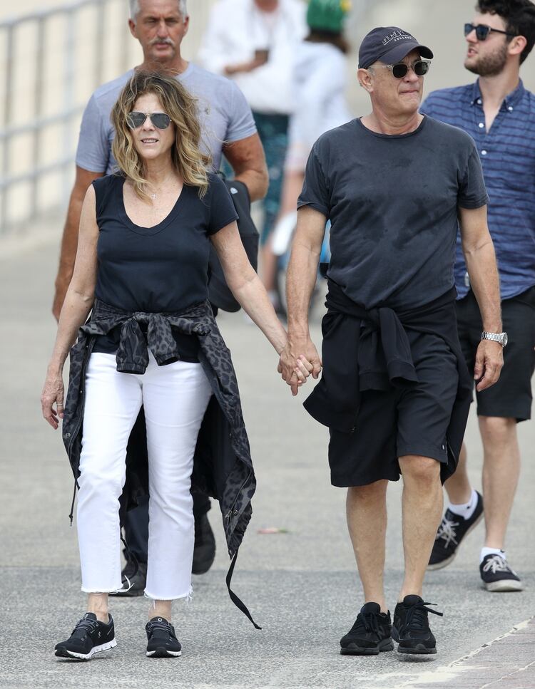 Tom Hanks y Rita Wilson en Bondi Beach, Sídney, Australia /The Grosby Group 