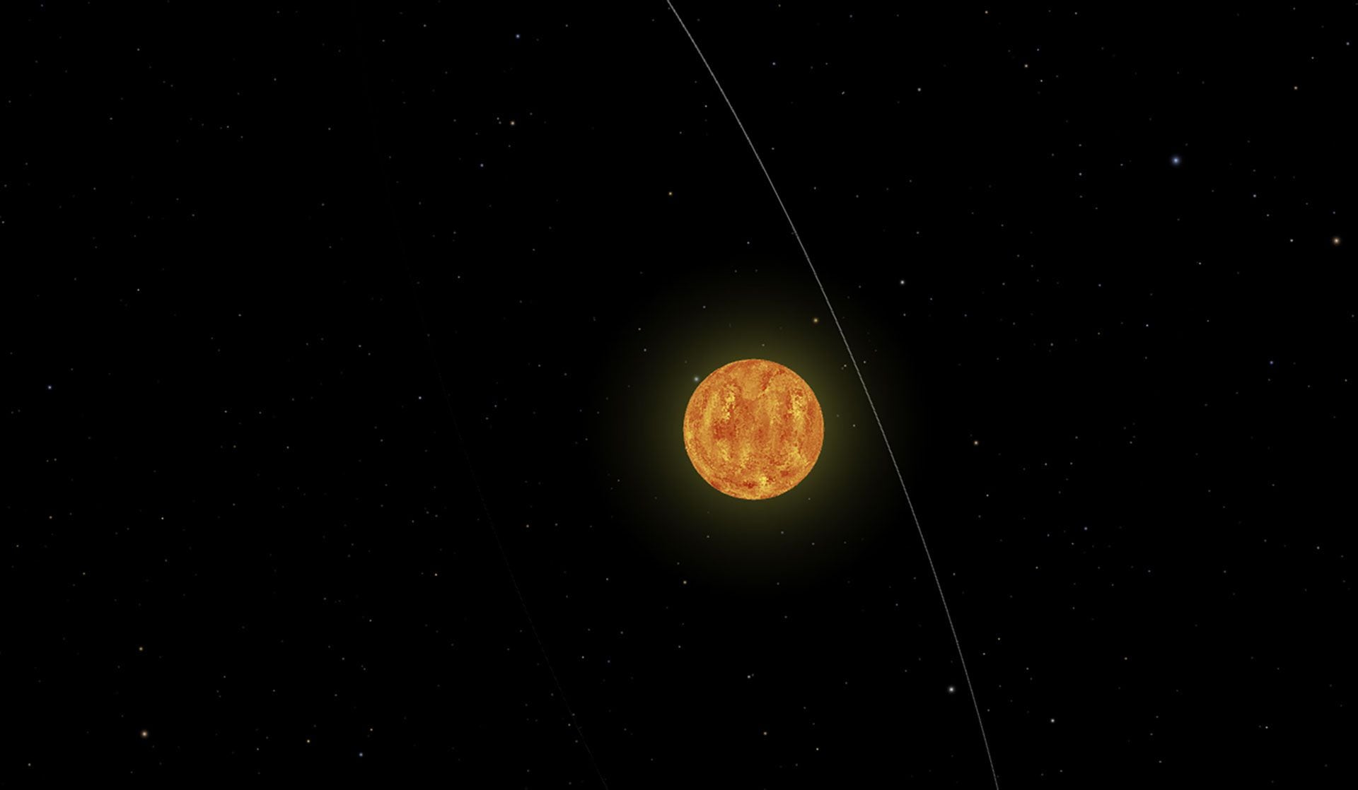 En la imagen se puede ver a la estrella del planeta 8 UMi b capturada por la NASA