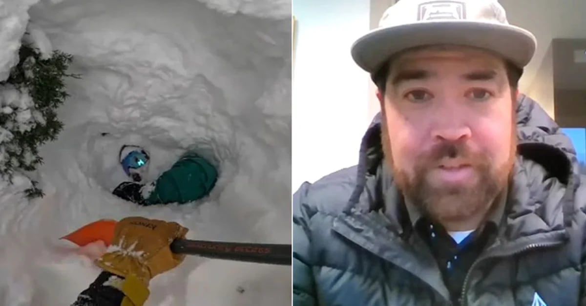 Man rescued by skier from buried under snow speaks: “I thought I was going to die”