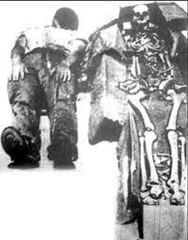 El esqueleto encontrado por Billy Harman