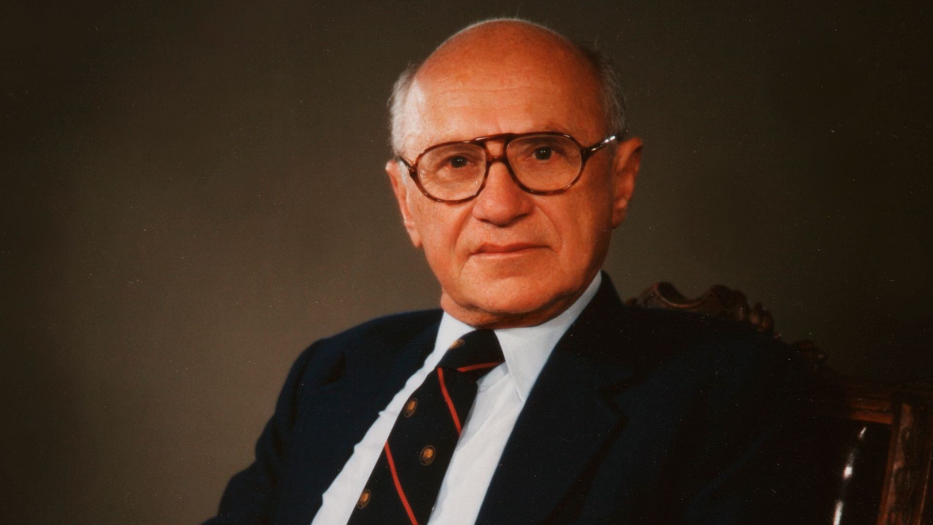 Portrait Of Milton Friedman