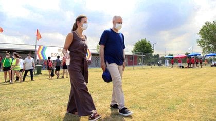 El jefe de Gobierno porteño, Horacio Rodríguez Larreta, y la ministra de Educación, Soledad Acuña (NA)