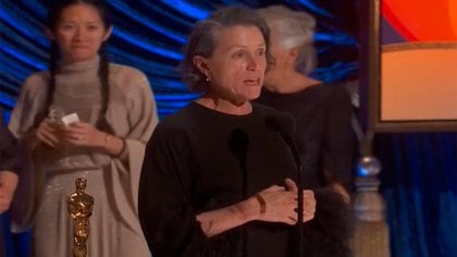 Frances McDormand fue la Mejor actriz protagónica por Nomadland (Foto: REUTERS)