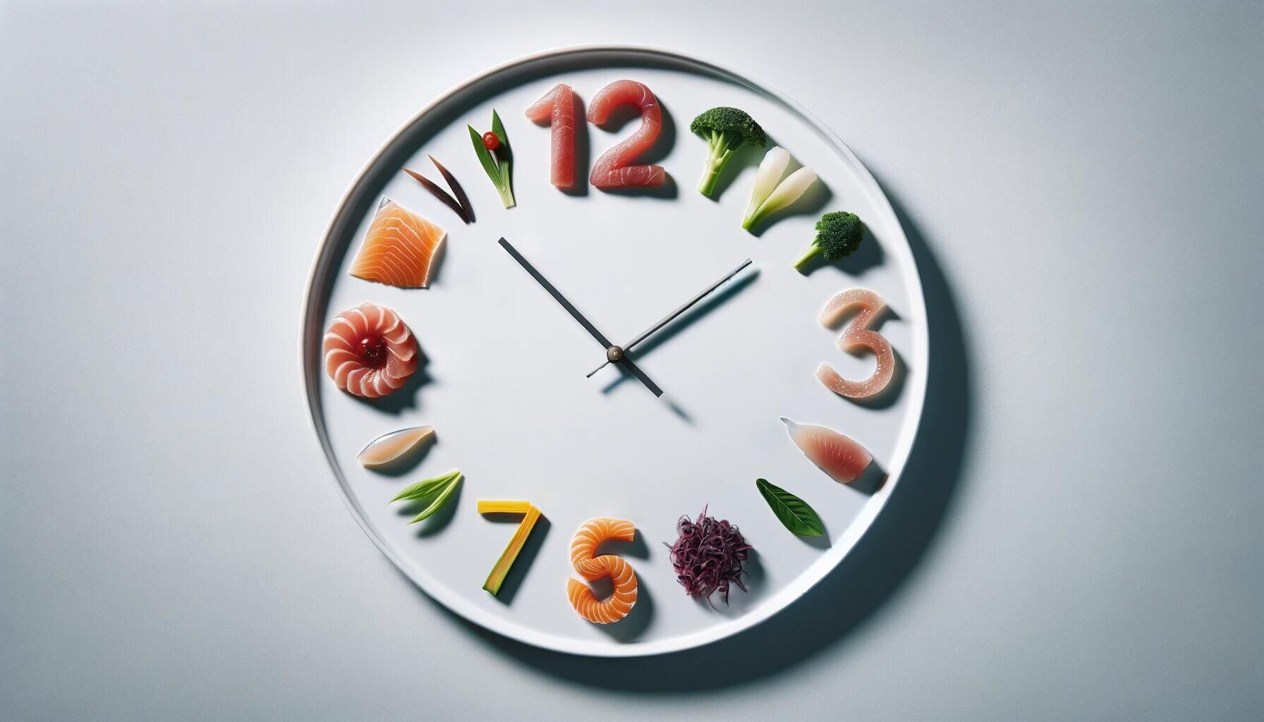 Imagen que ilustra la diversidad alimentaria de la dieta intermitente, promoviendo la salud con opciones nutritivas como vegetales, frutas, carne y pescado. (Imagen Ilustrativa Infobae)