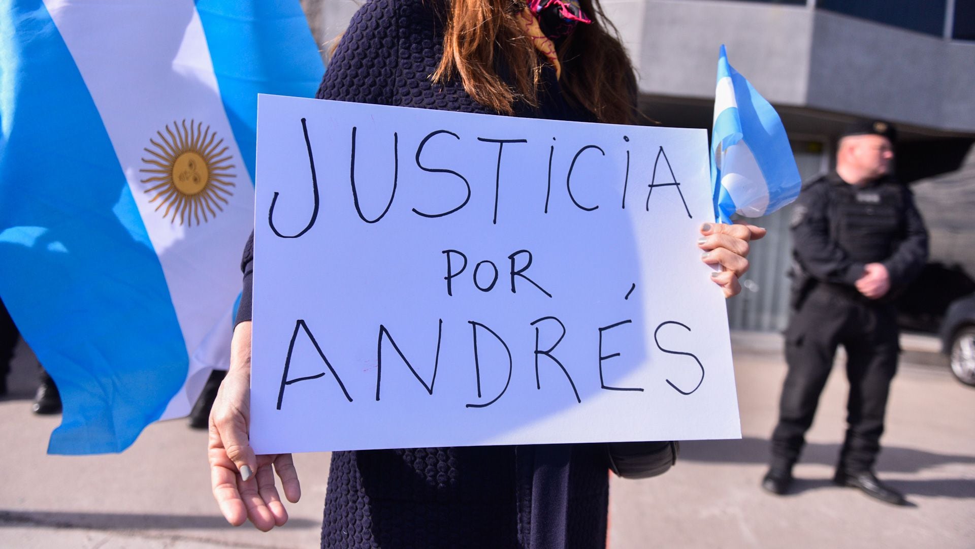 "Justicia por Andrés", el pedido de los manifestantes (Adrián Escandar)