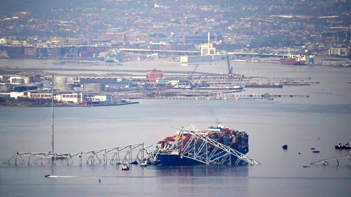Se conoció la causa del accidente del buque Dalí en el puente Francis Scott Key, en Baltimore