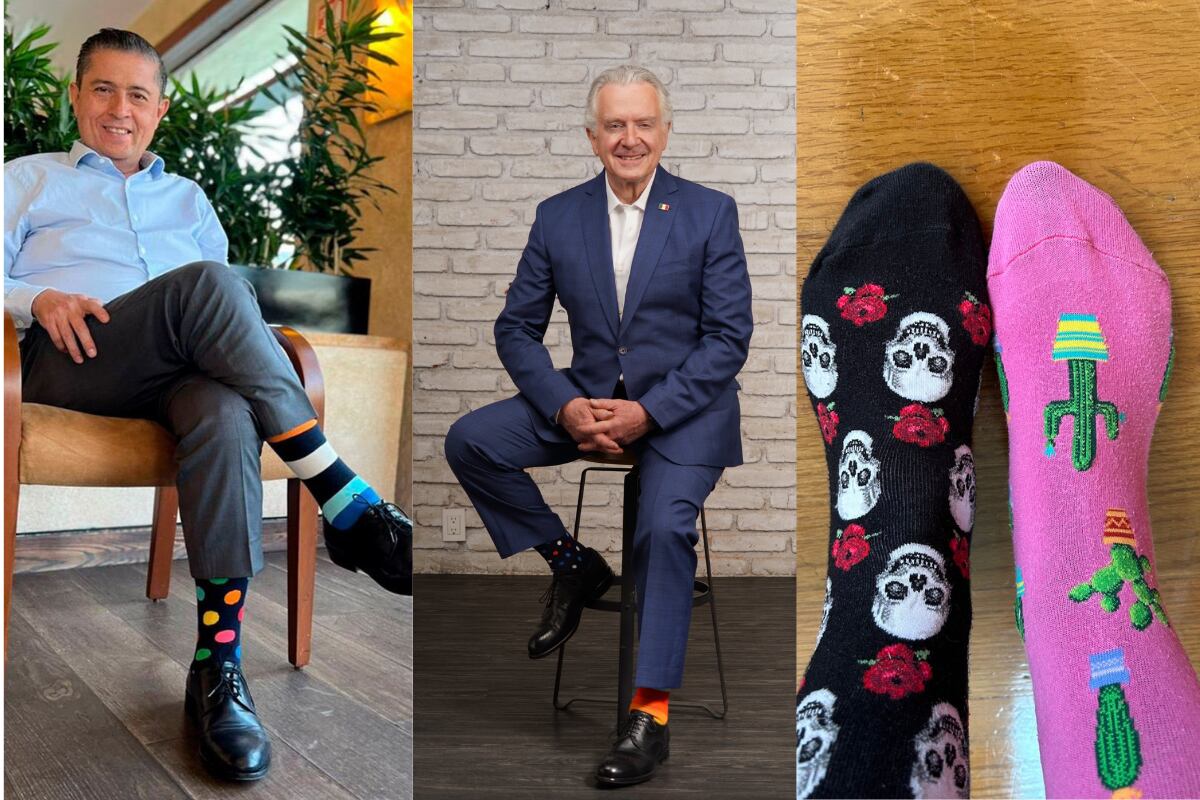 políticos mexicanos con calcetines diferentes por Día Mundial del Síndrome de Down