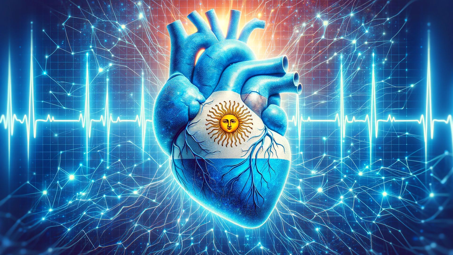 Un corazón con los colores de la bandera argentina - (Imagen Ilustrativa Infobae)