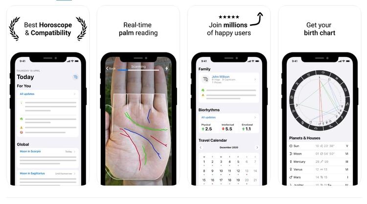  Astrology & Palmistry Coach ocupa el primer lugar en el ranking.
