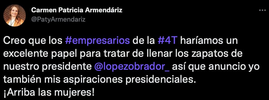 Patricia Armendáriz elections 2024 presidency