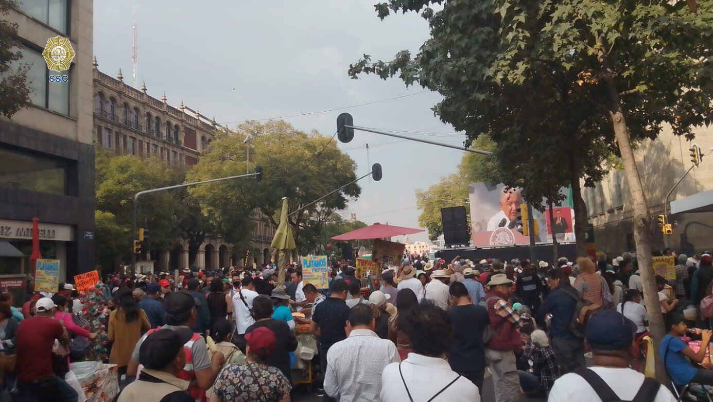 Marcha de AMLO: el presidente llamó a su movimiento el “Humanismo Mexicano”
