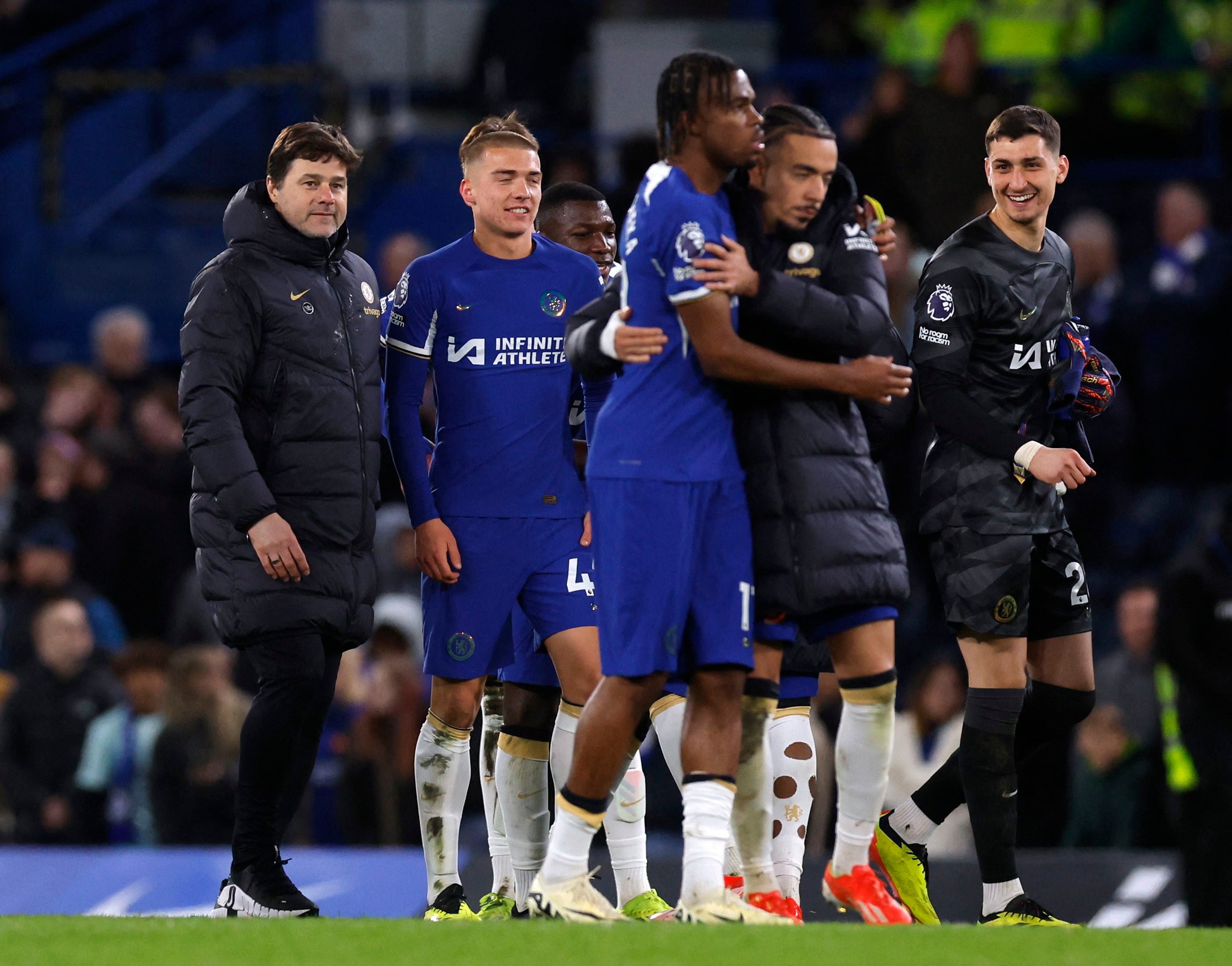 Mauricio Pochettino apuntó contra los jugadores del Chelsea por lo sucedido en el penal ante Everton (Reuters/Andrew Couldridge)