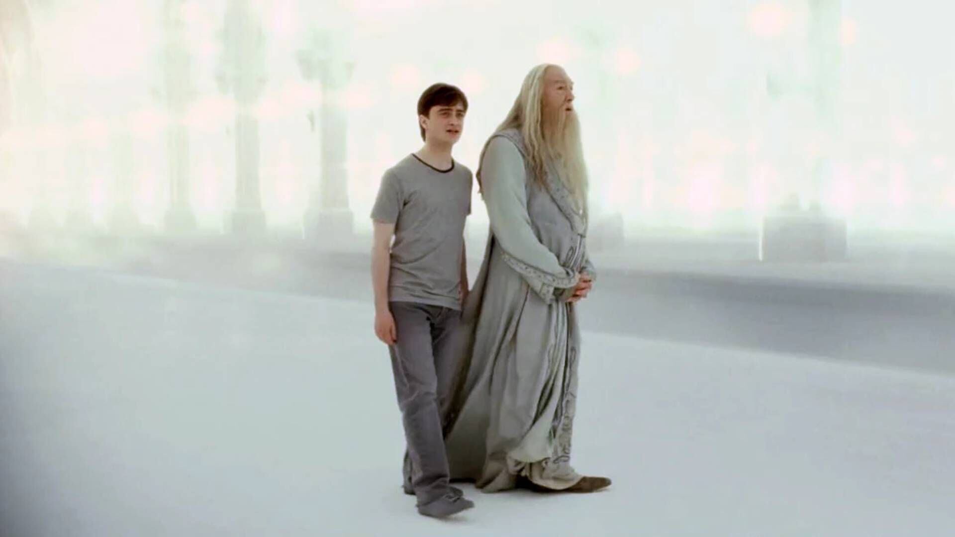 Harry y Dumbledore se reencuentran tras su muerte. (Créditos: HBO Max)