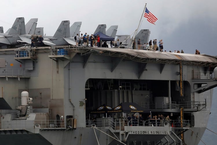 El portaaviones USS Theodore Roosevelt (Reuters)