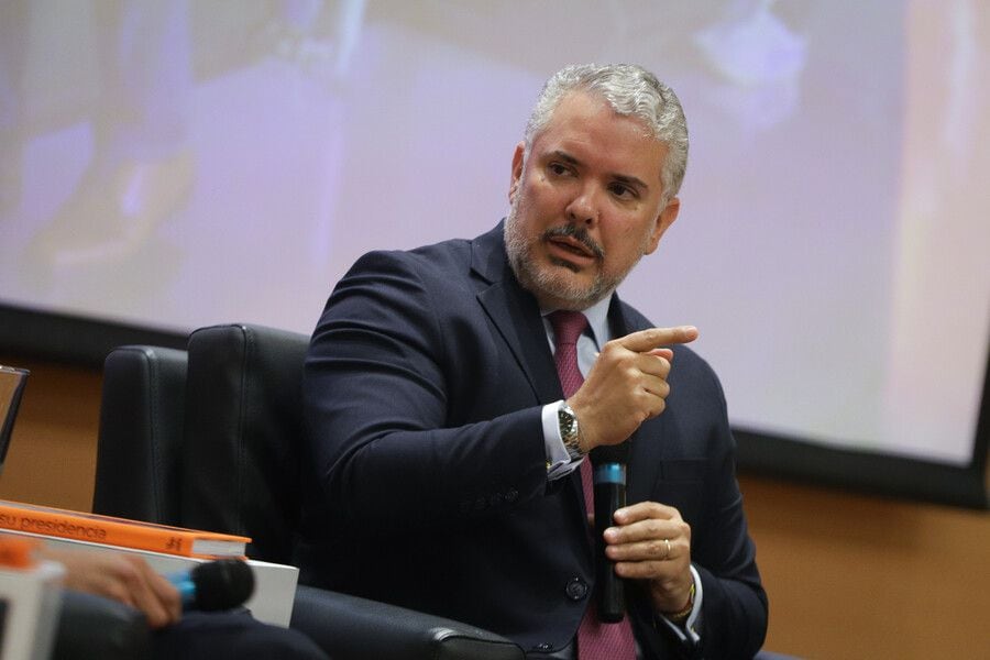 El expresidente Iván Duque Márquez fue quien expidió el decreto que hoy es declarado inconstitucional por la Corte. Foto: Colprensa/Álvaro Tavera