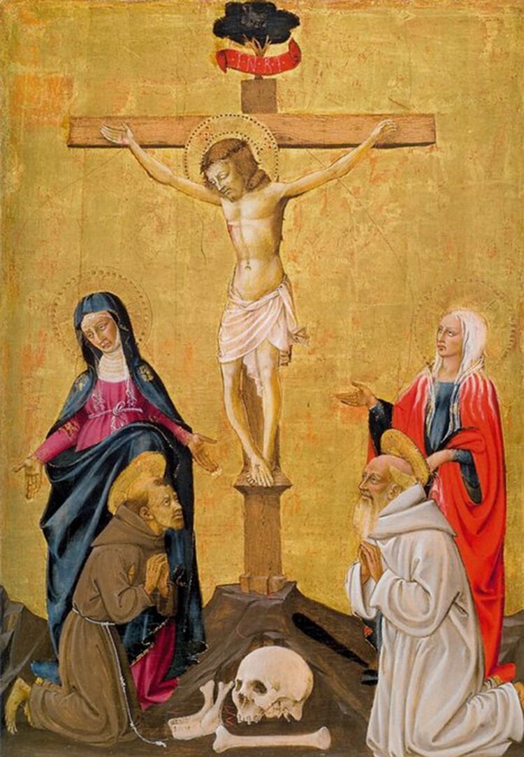 La madre de Jesús y María Magdalena, al pie de la cruz