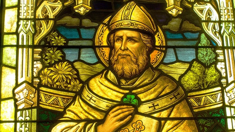 La imagen de San Patricio sacerdote que instaló el catolicismo en Irlanda