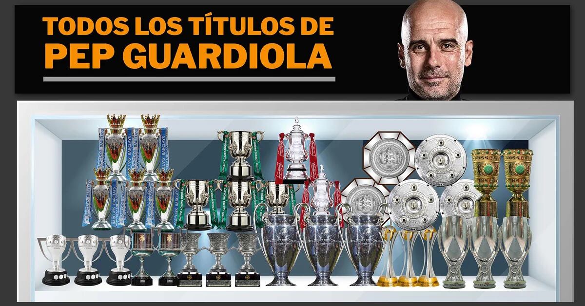 La vitrina de Pep Guardiola: el ranking de los más ganadores de la historia  y los títulos de la discordia - Infobae