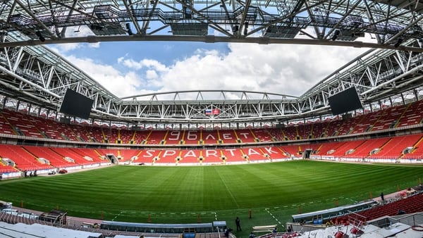 El Spartak Stadium en Moscú donde jugará la selección argentina. Un coliseo inaugurado hace tres años con capacidad para 45.000 jugadores. Aquí Argentina debutará contra Islandia (AFP)