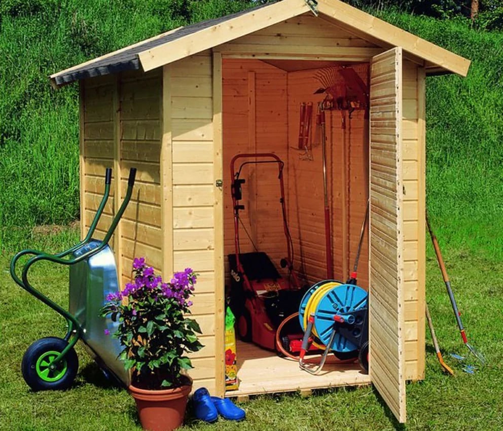 Cómo son y cuánto valen las casetas de madera para guardar objetos y  herramientas en el patio, jardín o terraza - Infobae