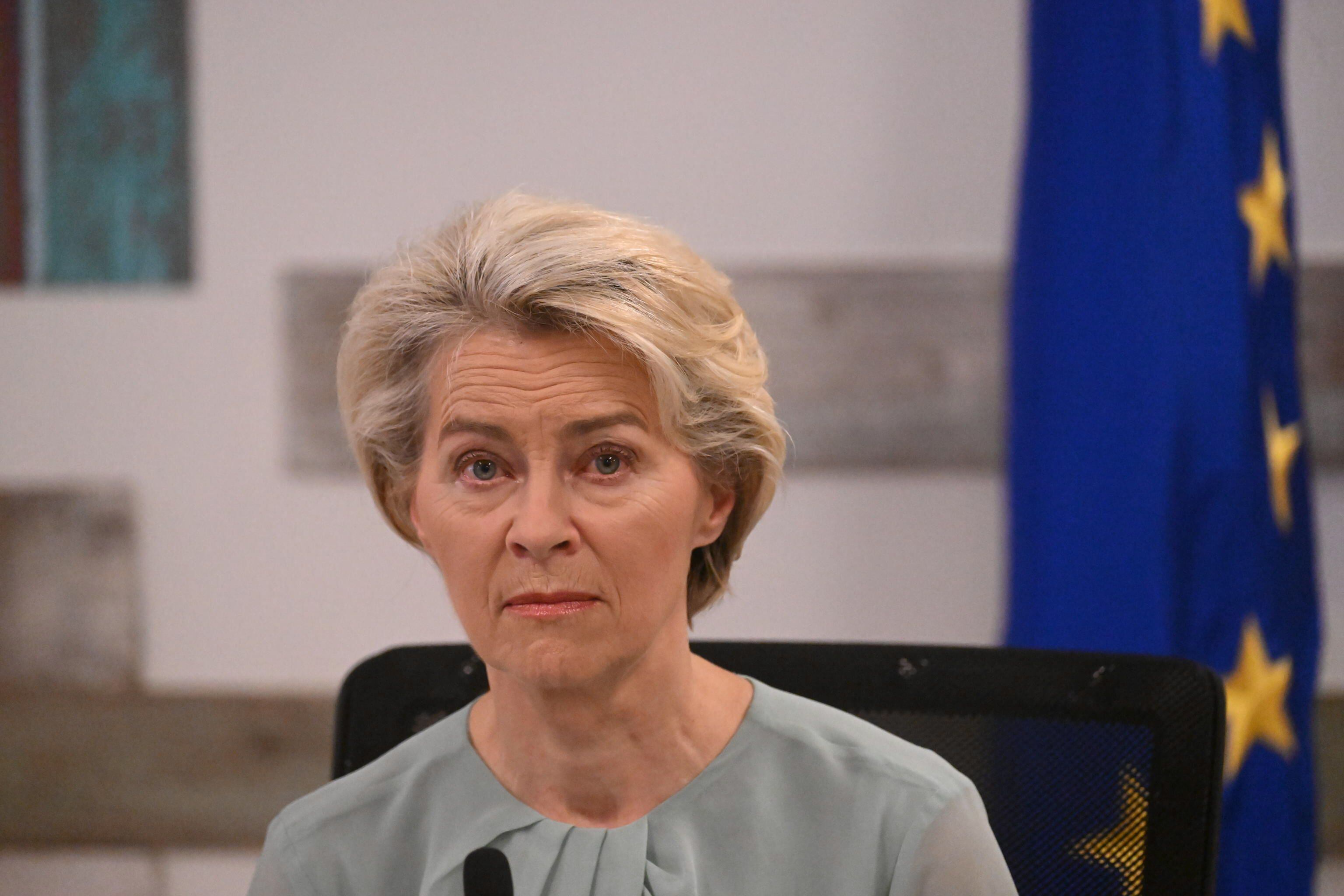 La Comisión Europea (CE), Ursula Von der Leyen.
 EFE/EPA/CIRO FUSCO
