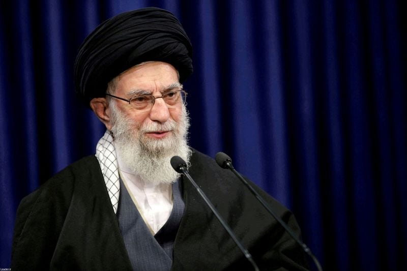 El líder supremo iraní, el ayatolá Alí Khamenei. REUTERS/Sitio web oficial de Khamenei