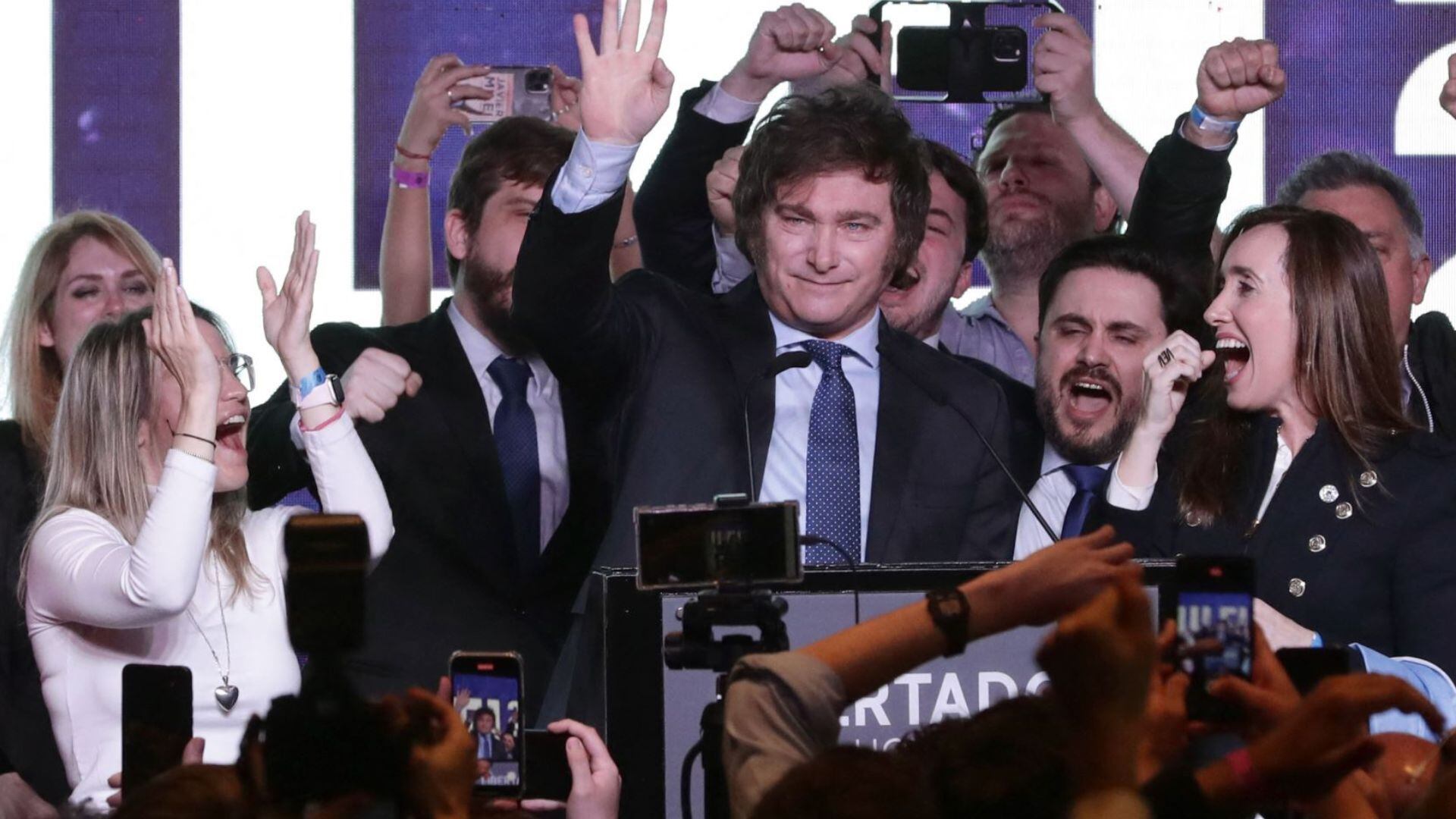 Javier Milei ganó las elecciones presidenciales en Argentina. (Foto: Andina)