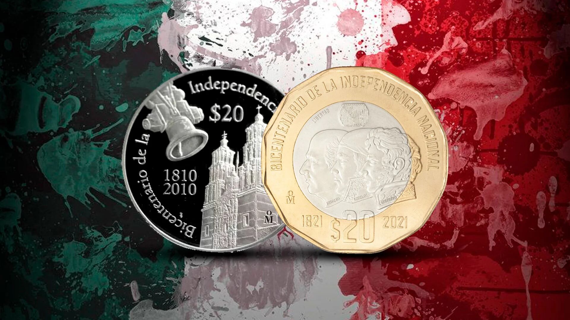 ¿Cuáles son las dos monedas de la Independencia de México que se venden en más de 5 millones de pesos? 