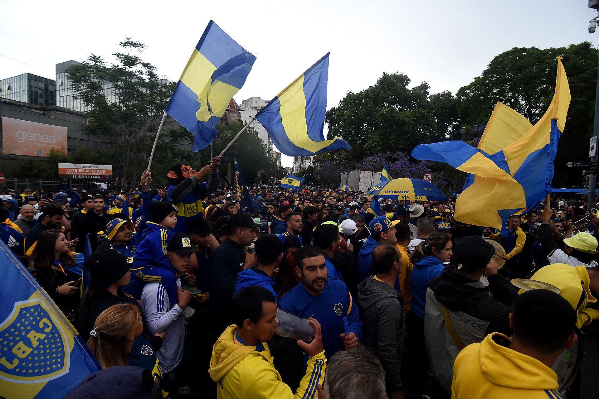 Banderazo apoyo Riquelme Boca