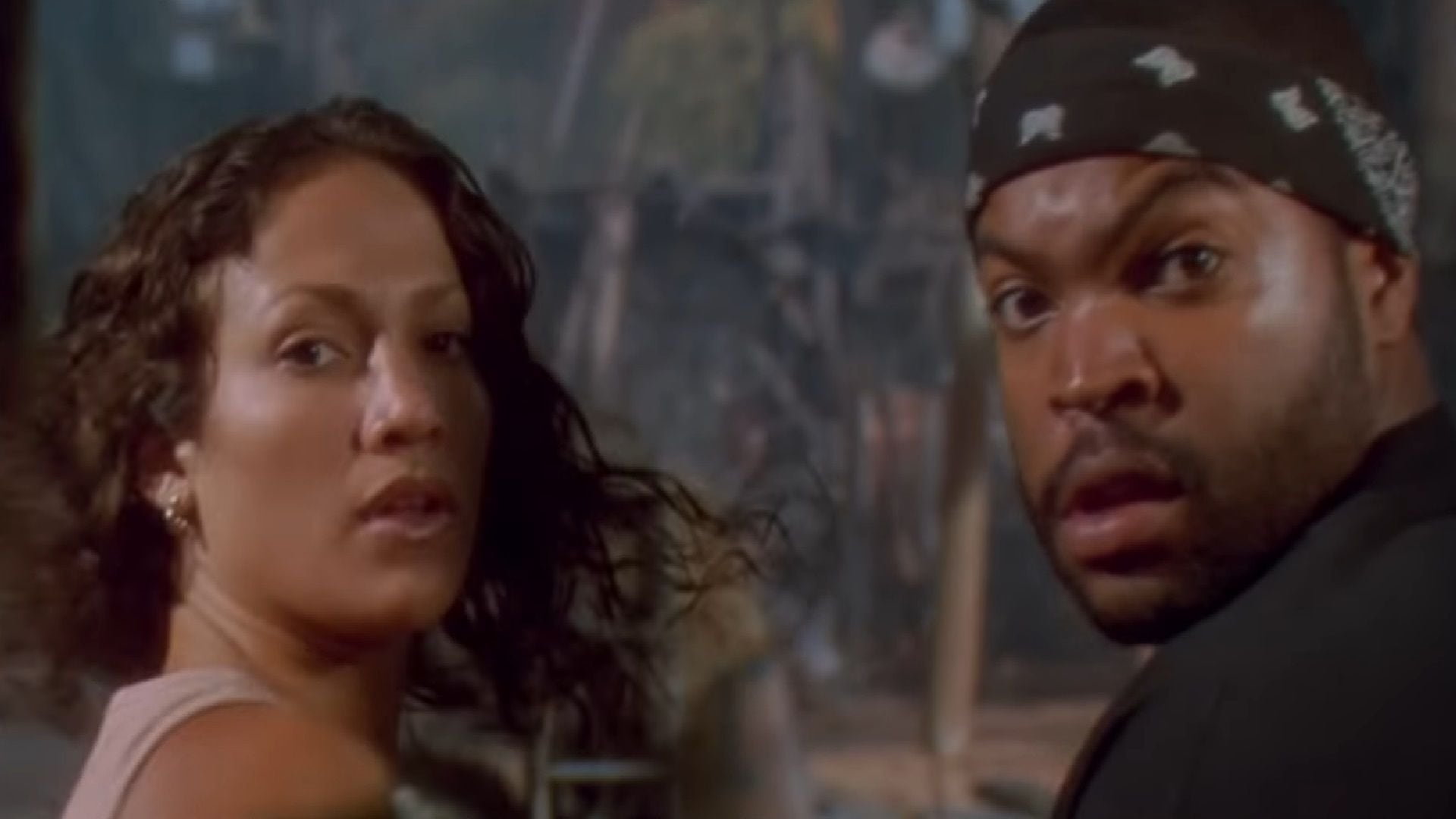 Jennifer Lopez e Ice Cube en Anaconda (1997)