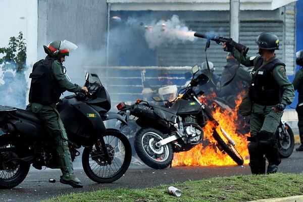 El régimen de Nicolás Maduro reprimió a la población civil en las protestas antigubernamentales