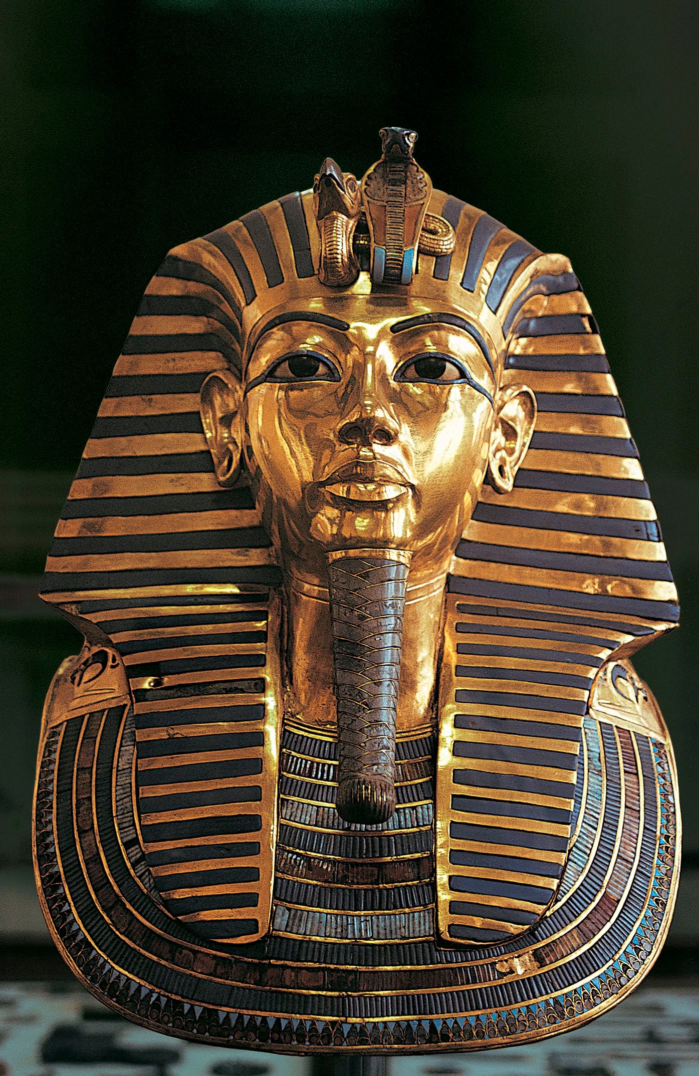 La máscara mortuoria del faraón Tutankamón (Getty)