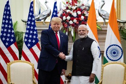 The Trump administration tried to strengthen its ties with India, a regional giant that maintains tensions with China (Reuters)