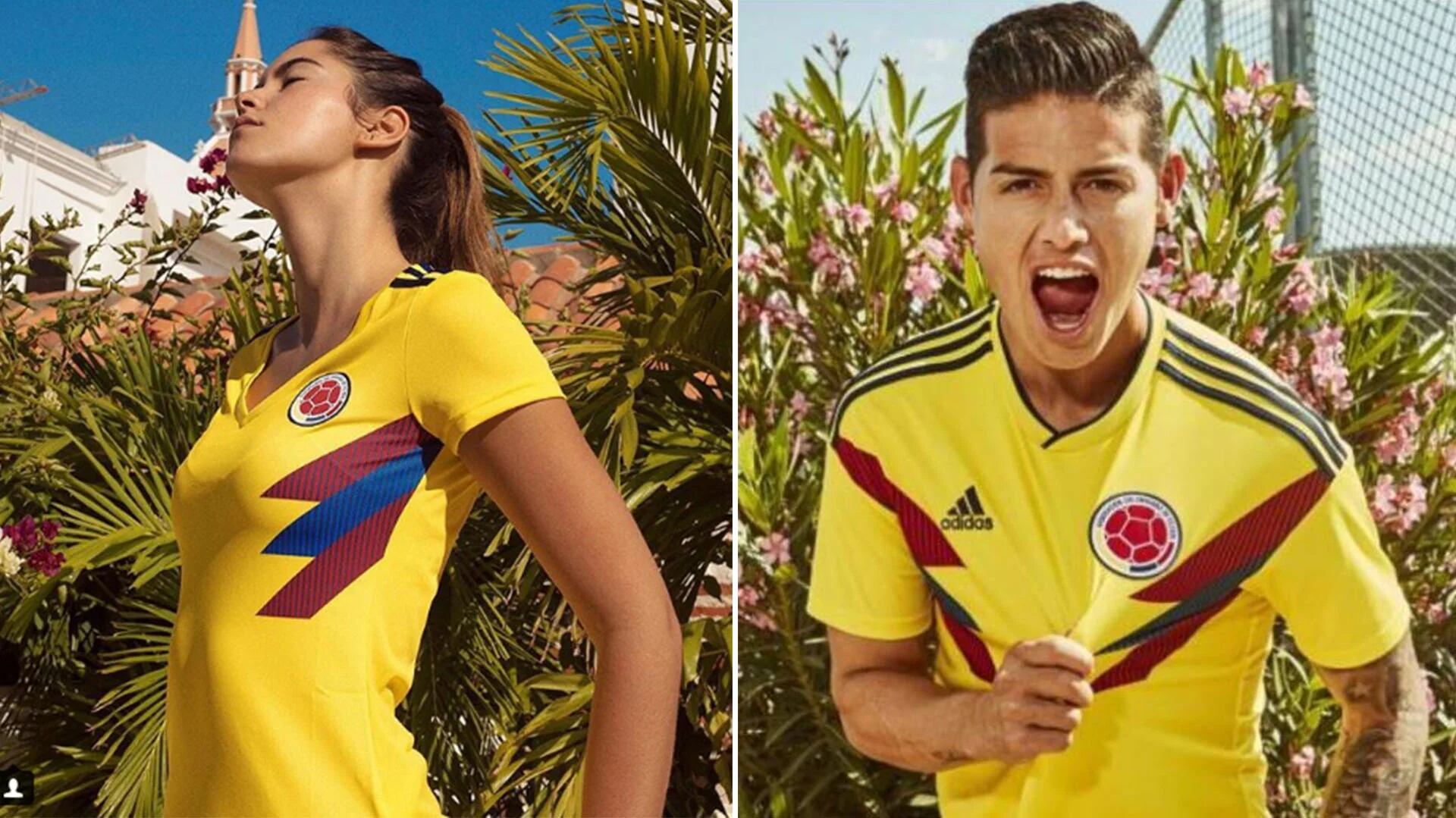 La presentación de la camiseta de Colombia para el Mundial de Rusia 2018 indignó a las - Infobae