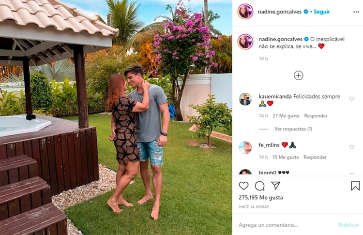 La publicación de Goncalves en instagram