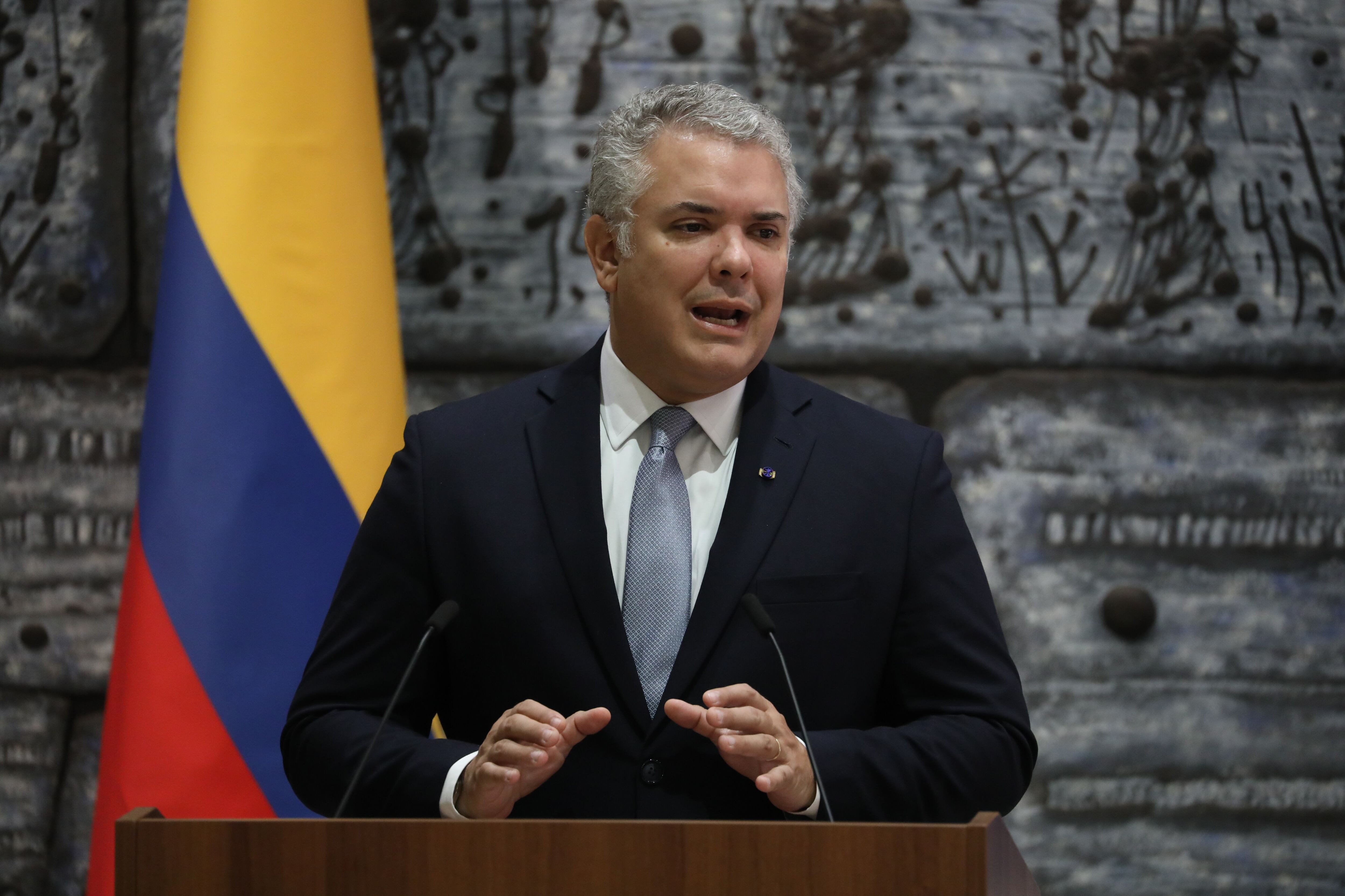 Iván Duque, presidente de Colombia, en una fotografía de archivo. EFE/EPA/ABIR SULTAN