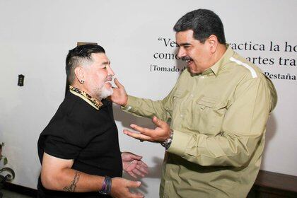 Maradona y Maduro se vieron por última vez en enero de 2020. 