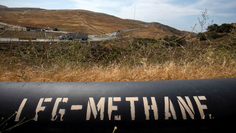 Un gasoducto para el transporte de metano a Irvine, California,  (REUTERS/Mike Blake)