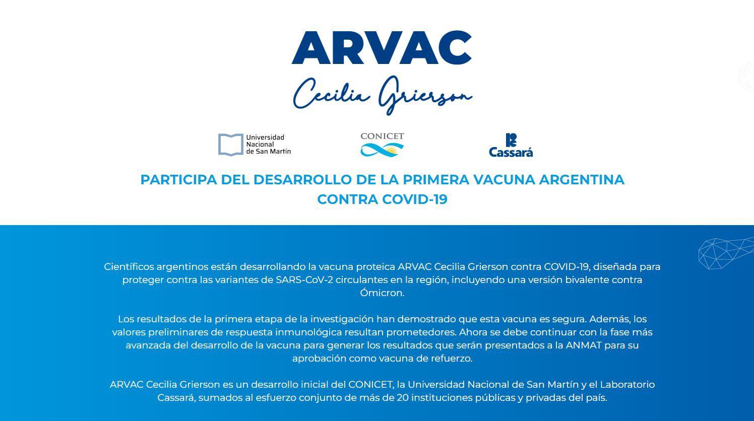 Convocatoria ARVAC voluntarios